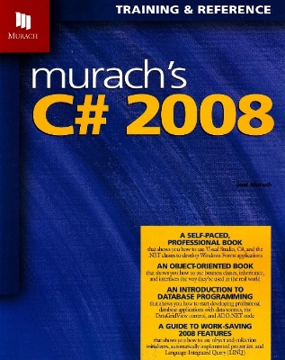 Book cover for Murach's C# 2008