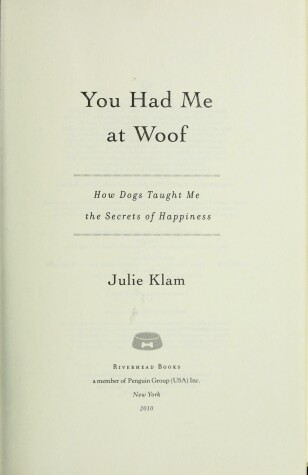 Book cover for You Had Me at Woof