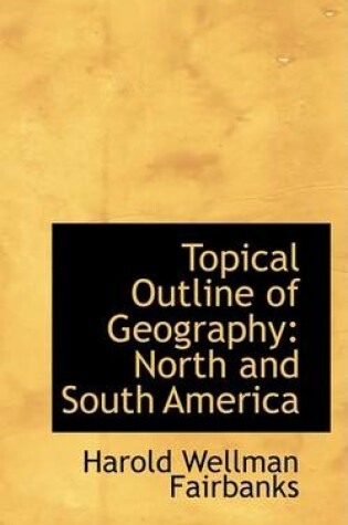 Cover of Topical Outline of Geography