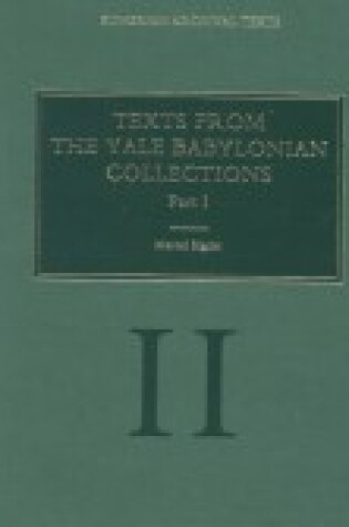 Cover of Texts from the Yale Babylonian Collections