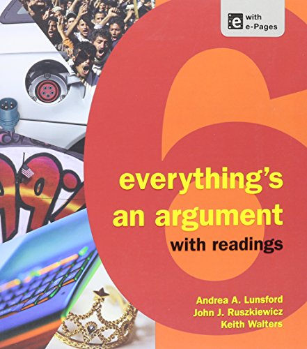 Book cover for Everything's an Argument with Readings 6e & Videocentral for English (Access Card)