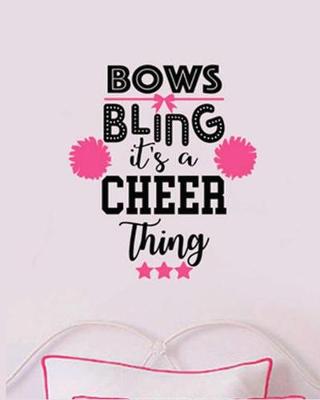 Book cover for Bows Bling It's A Cheer Thing