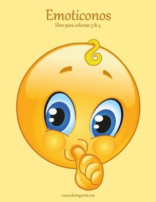 Cover of Emoticonos libro para colorear 3 & 4