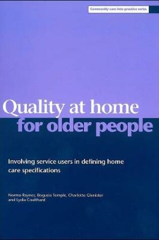 Cover of Quality at home for older people