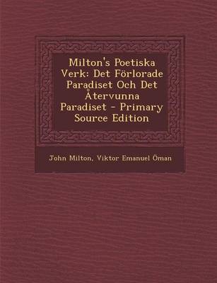 Book cover for Milton's Poetiska Verk