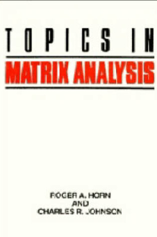 Cover of Topics in Matrix Analysis