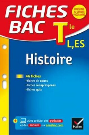 Cover of Fiches Bac Histoire Tle L, Es