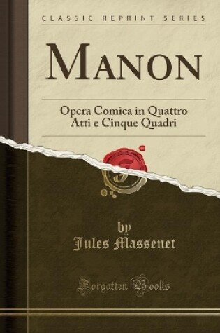 Cover of Manon