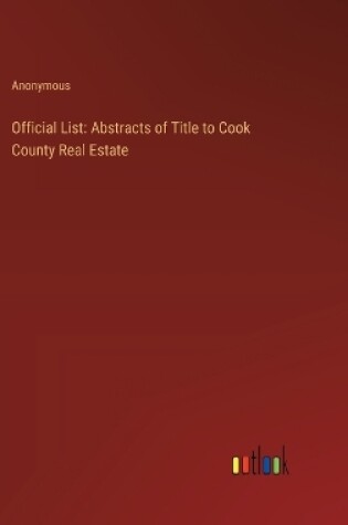 Cover of Official List