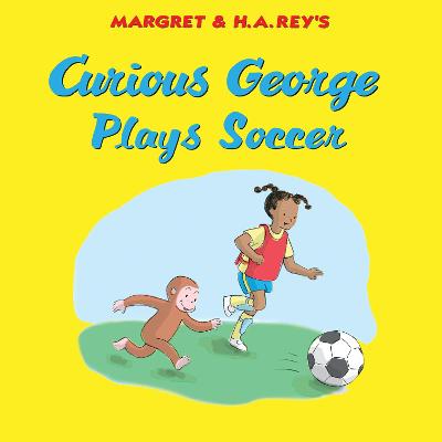 Book cover for Curious George Plays Soccer