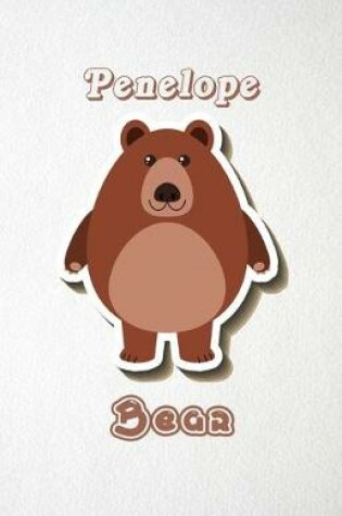 Cover of Penelope Bear A5 Lined Notebook 110 Pages