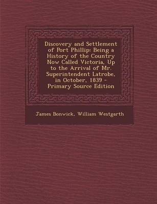 Book cover for Discovery and Settlement of Port Phillip
