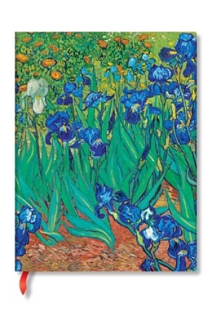 Cover of Van Gogh’s Irises Mini Unlined Hardback Journal (Elastic Band Closure)