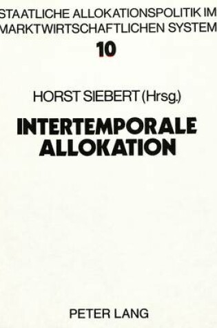 Cover of Intertemporale Allokation