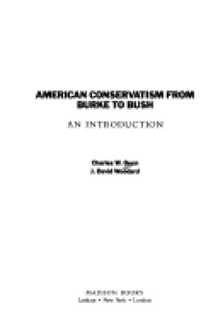 Cover of Amer Conservatism from CB