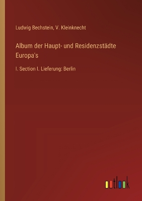 Book cover for Album der Haupt- und Residenzst�dte Europa's