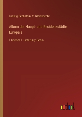 Book cover for Album der Haupt- und Residenzstädte Europa's