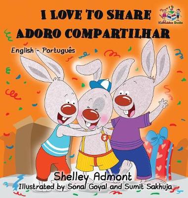 Book cover for I Love to Share (English Portuguese Bilingual Book - Brazil)