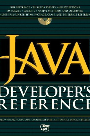 Cover of JAVA DEVELPERS REF B/CD