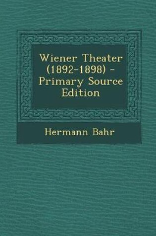 Cover of Wiener Theater (1892-1898)