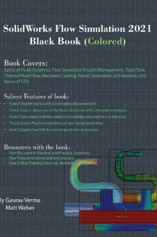 Cover of SolidWorks Flow Simulation 2021 Black Book (Colored)