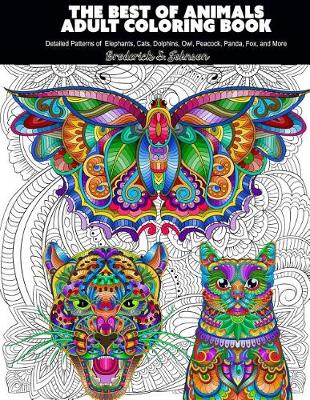 Book cover for The Best Of Animals Adult Coloring Book