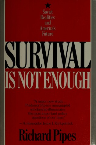 Cover of Survival is Not Enough