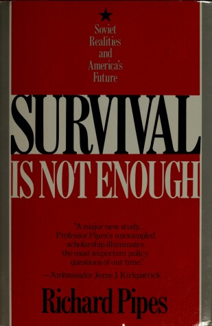 Book cover for Survival is Not Enough