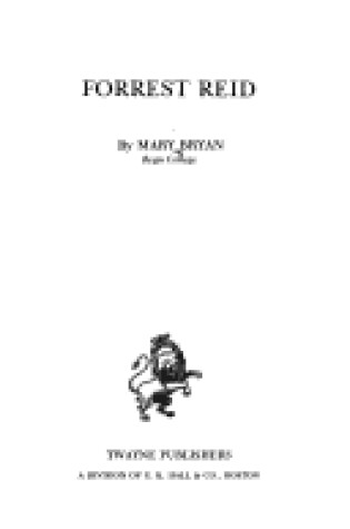 Cover of Forrest Reid