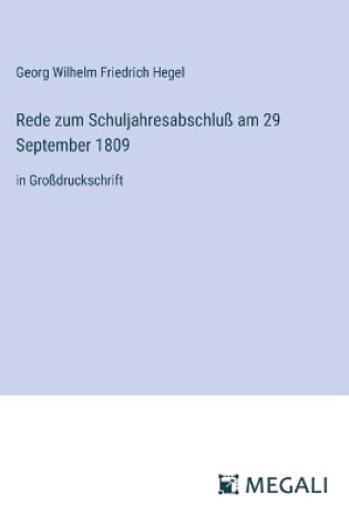 Cover of Rede zum Schuljahresabschlu� am 29 September 1809