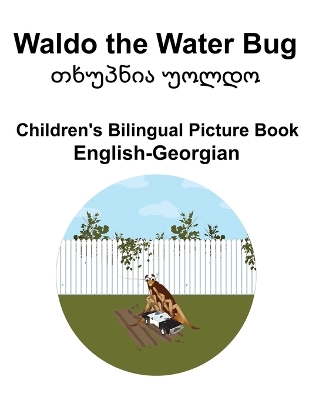 Book cover for English-Georgian Waldo the Water Bug / თხუპნია უოლდო Children's Bilingual Picture Book