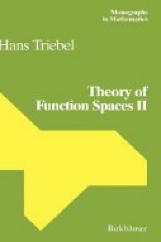 Cover of Theory of Function Spaces II