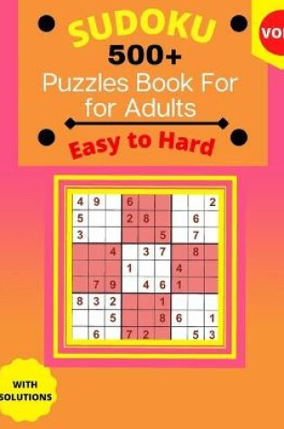 Cover of Sudoku Puzzle Book for Adults Easy to Hard