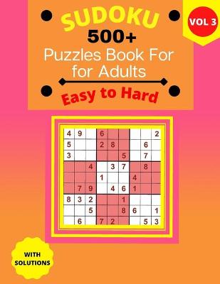 Book cover for Sudoku Puzzle Book for Adults Easy to Hard