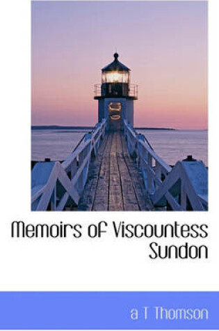 Cover of Memoirs of Viscountess Sundon