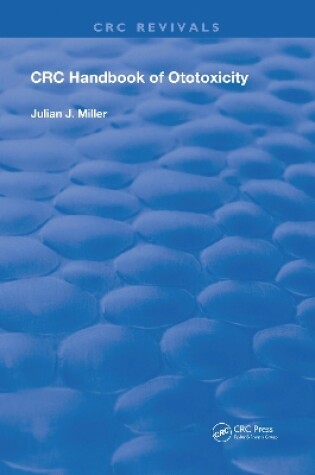 Cover of Handbook of Ototoxicity