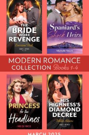 Cover of Modern Romance March 2025 Books 1-4