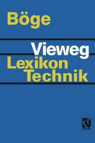 Cover of Vieweg Lexikon Technik