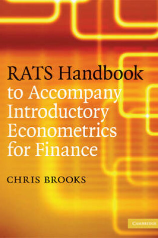 Cover of RATS Handbook to Accompany Introductory Econometrics for Finance