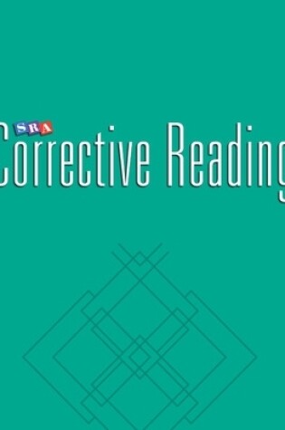 Cover of Corrective Reading Comprehension Level C, Teacher Materials