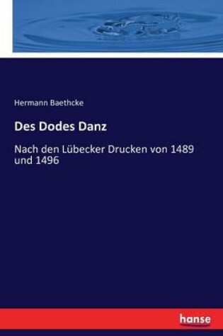 Cover of Des Dodes Danz