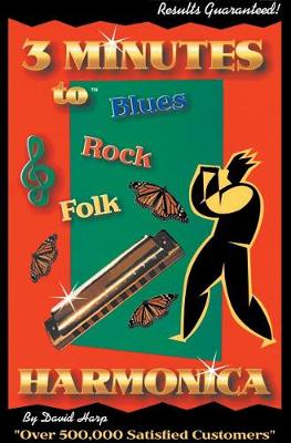 Book cover for 3 Minutes to Blues, Rock, and Folk Harmonica