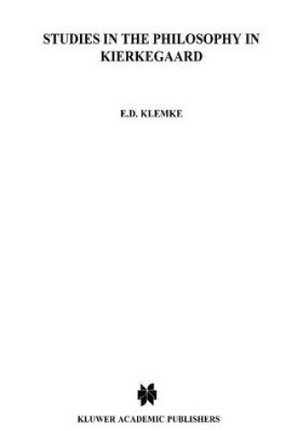 Cover of Studies in the Philosophy of Kierkegaard