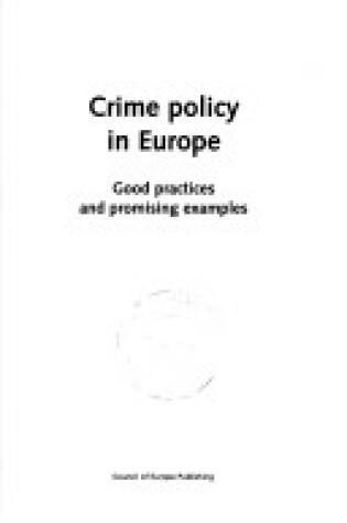 Cover of Crime Policy in Europe