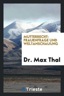 Book cover for Mutterrecht