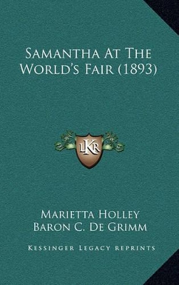 Book cover for Samantha at the World's Fair (1893)