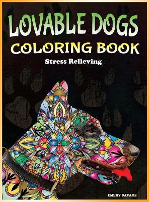 Book cover for Lovable Dogs Coloring Book