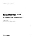 Book cover for The International Style