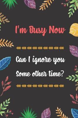 Cover of I'm ฺBusy Now. Can I Ignore You, Some Other Time?