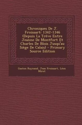 Cover of Chroniques de J. Froissart